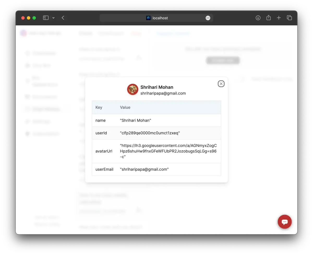 Identifying users